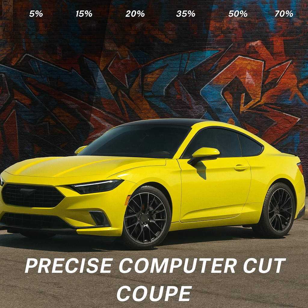 All Windows PreCut Tint for Coupe, Hatch, Sedan Cars : High Grade Carbon